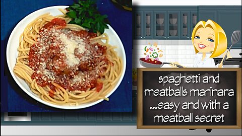 Spaghetti and Meatballs Marinara Recipe | Easy Spaghetti and Meatball Secret