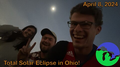 TOTAL SOLAR ECLIPSE intercepted by Storm Chaser in Ohio!