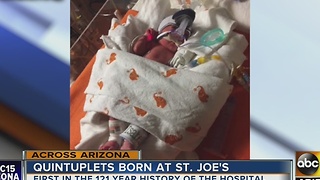 Quintuplets born at Phoenix hospital