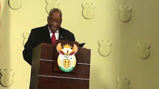 With the signature giggle, Zuma bows out (jmz)