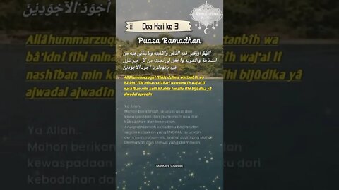 Doa dan Harapan hari ke 3 Puasa #shorts #shortsvideo #puasa #ramadhan