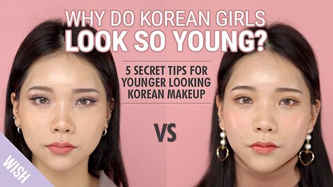 How to Look Younger with Korean Makeup | Korean Makeup VS American Makeup | Wishtrend TV