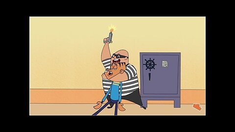 Suppandi Fights Bank robber - Suppandi Stops The Robber | Cartoon Stories - Funny Cartoons