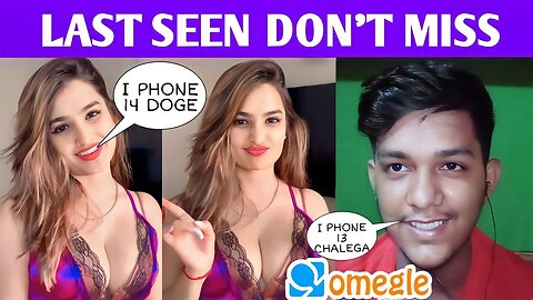 omegle scam part 1|| fake girls prank on omegle || sanjaymaurya0