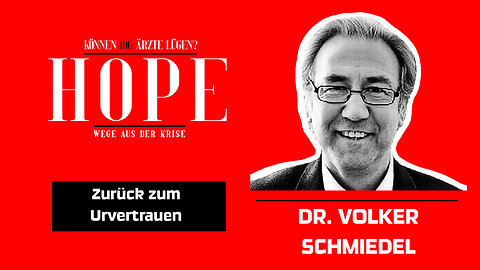 Dr. Volker Schmiedel - Zurück zum Urvertrauen