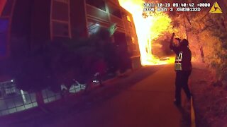 Boulder police release video of rescue at condo complex fire