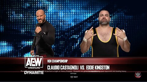 AEW Continental Classic Tournament Blue League Claudio Castagnoli vs Eddie Kingston