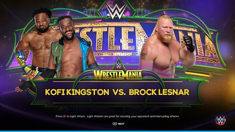 WWE 2K23 Brock Lesnar vs Kofi Kingston "Unfinished Business"