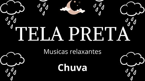 TELA PRETA - Chuva. DORMIR em 5 minutos. Sono e Relaxamento. #sono #relaxamento