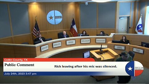 Concerned Collin County Citizens @ Commissioners Meeting 7/24/2023 - RF Expert Rick