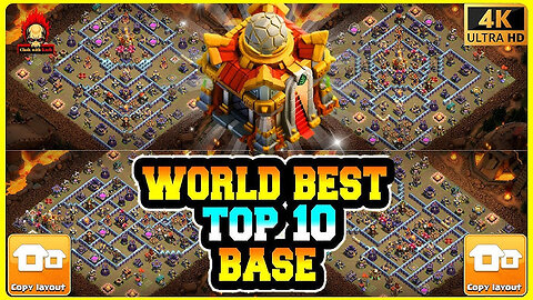Top War Base TH16 with Link, Anti Everything - CWL Defence Base 2024 - Clash of Clans