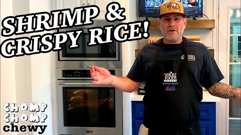 SHRIMP & CRISPY RICE FAST & EASY DINNER | Chomp Chomp Chewy