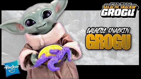 Hasbro Star Wars Galactic Snackin' Grogu Animatronic Toy Figure @The Review Spot​