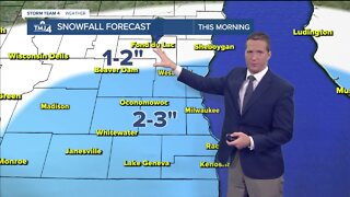 Slick commute, 2-3 inches of snow overnight