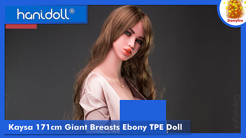 Kaysa 171cm Giant Breasts Ebony TPE Doll | HANIDOLL