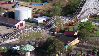 Racer (Kings Island) off-ride footage [4K]