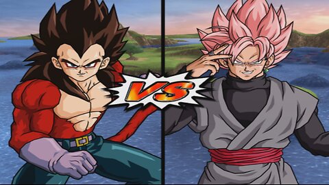 SSJ4 Vegeta VS SSJ Rose Goku Black - DBZ Budokai Tenkaichi 4