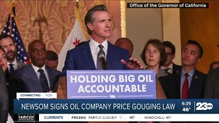 Newsom signs oil company price gouging law