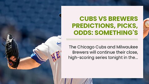 Cubs vs Brewers Predictions, Picks, Odds: Something's Brewing Tonight