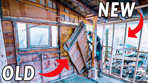 Rebuilding Abandoned Garage STUD-BY-STUD