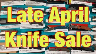 Late April Knife Sale // List is divided between description section & comments section