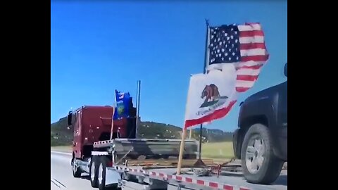 The People's Convoy Rolls Through San Diego - April 9, 2022
