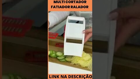 Multi Cortador Fatiador Ralador Mandolin Legumes Alimentos Frutas Batata Verdura