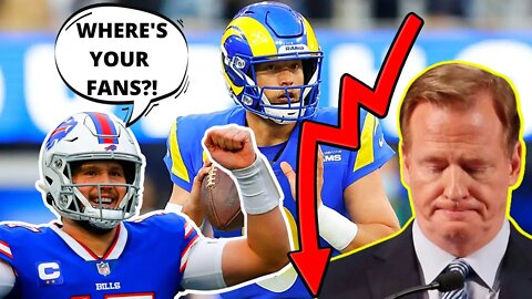 NFL Rating DROPS Nearly 20%! While Matthew Stafford Had To GO SILENT over BILLS Fans in LA!