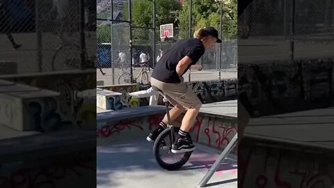 Unicycle Street Riding Is Insane! #short -Mimo Seedler