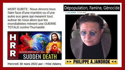 Du "Kill Shot" à la Famine "planifiée"...? C'est prévu au programme des "Mondialistes". Philippe JANDROK (Hd 720)