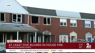 At least five Injured in Dundalk house fire