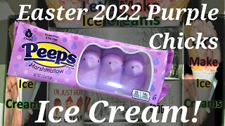 Easter 2022 Ice Cream Purple Marshmallow Chicks
