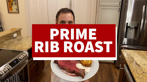 Prime Rib Roast with Horseradish Cream Sauce