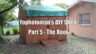 DIY Off Grid Shed build, Part 5: Roof Assembly