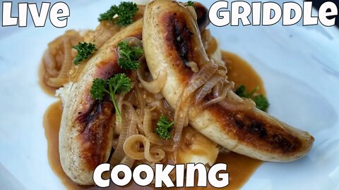Bangers and Mash with Guinness Gravy on the Griddle (Members Only Chat)