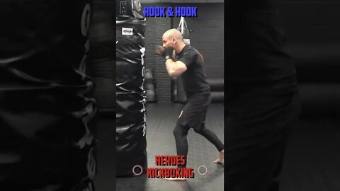 Heroes Training Center | Kickboxing & MMA "How To Double Up" Hook & Hook - Back | #Shorts