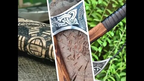 Handmade Steel Hunting Axe #shorts #axe #hunting