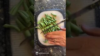 Canning Fresh Green Beans From the Garden #shorts #shortsvideo