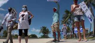 Protesters speak out against President Trump's environmental policies