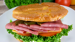 Simple and tasty cloud bread sandwich recipe
