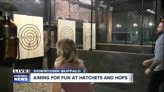 Hatchets and Hops finally offers the full axe-throwing experience
