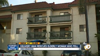 Water delivery man saves elderly Escondido woman after fall
