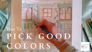 Coloring Book Art | How to pick good colors for coloring book pages