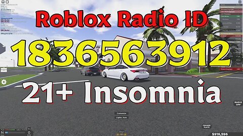 Insomnia Roblox Radio Codes/IDs