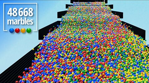 48,668 Marbles Down Stairs
