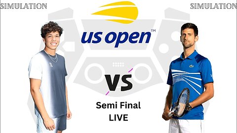 Ben Shelton vs Novak Djokovic | US Open Tennis Championship 2023 | Semi Final Live Simulation