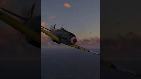 P-47 = DISINTEGRATED! | War Thunder Sim | Ki-61 Hien #shorts