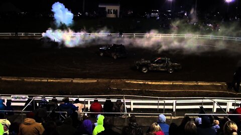 Owenton County KY Modified Mini car demolition derby 11-2-13 Top Dog Promotions