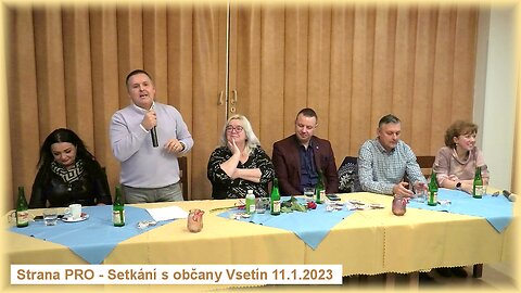 Strana PRO - Setkání s občany 11.1.2023 VSETÍN