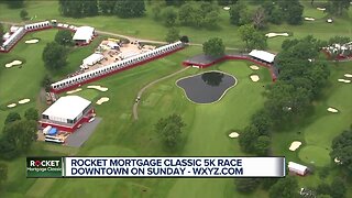 Rocket Mortgage Classic 5K race in downtown on Sunday